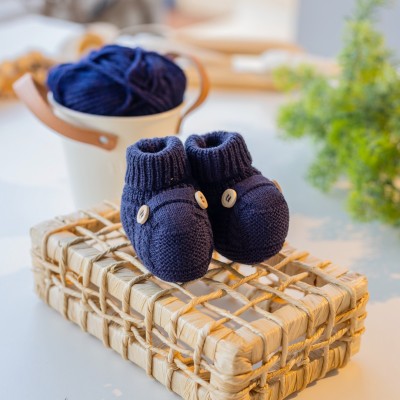 Sapatinho de linha Botão Marinho Plix